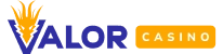 The official Valor Casino wordmark with a crown symbol