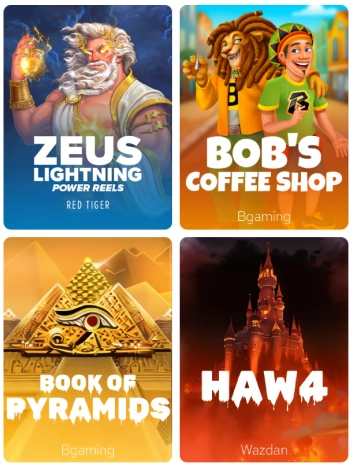 The mobile interface of Valor Bet showing popular slot games